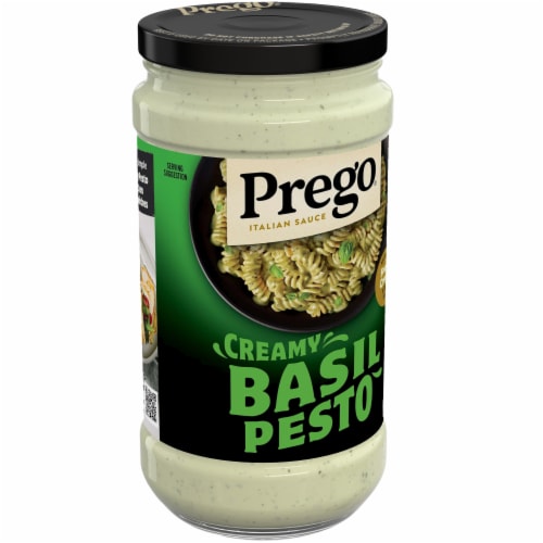 Prego Creamy Basil Pesto Pasta Sauce, 14.5 oz Jar