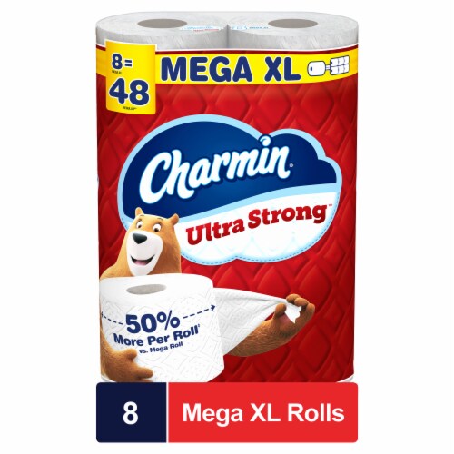 Charmin Ultra Strong Toilet Paper 8 Mega XL Rolls