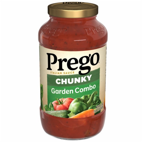 Prego Chunky Garden Combo Pasta Sauce 23.75 Oz Jar