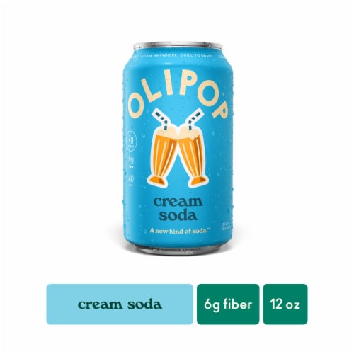 Olipop® Cream Soda Prebiotic Soda Can, Shelf Stable