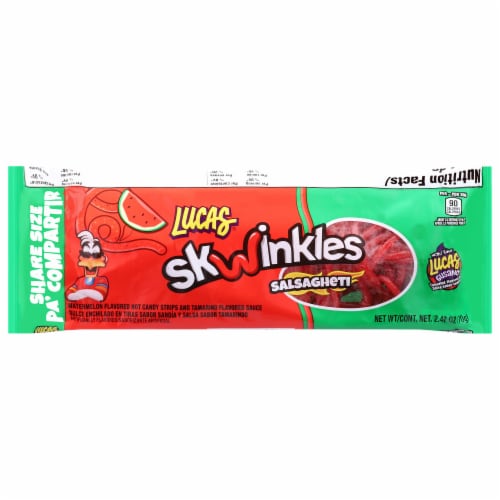 Lucas Skwinkles® Salsagheti® Watermelon King Size Candy Strips