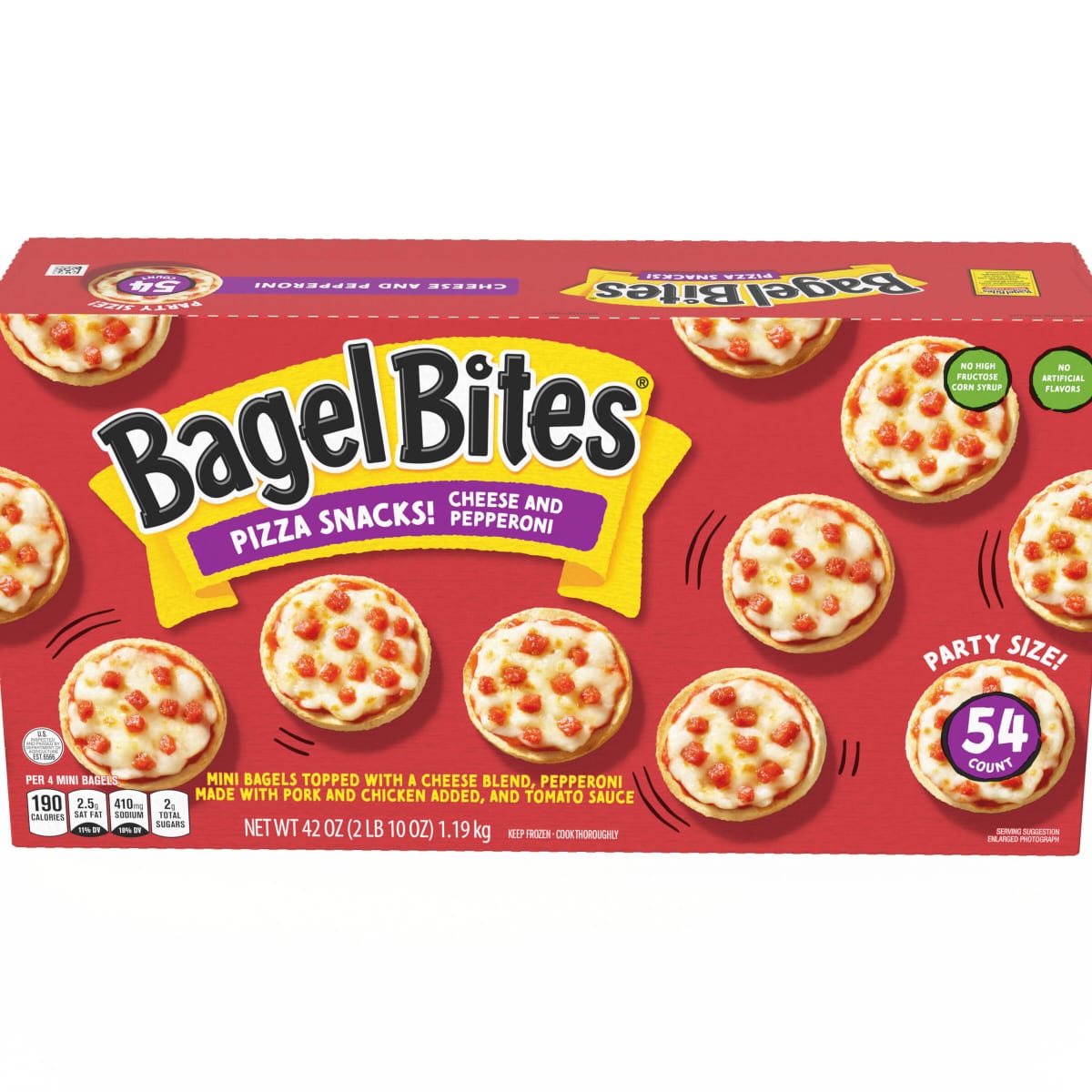 Cheese & Pepperoni Mini Pizza Bagel Frozen Snacks