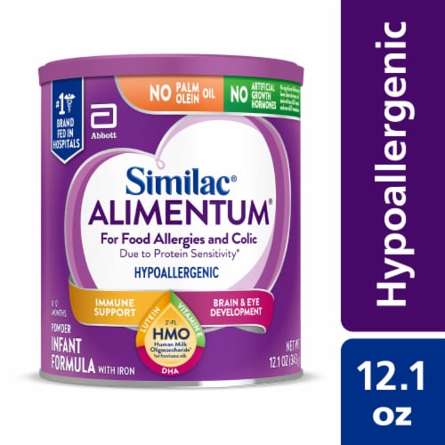 Similac Alimentum With 2'-FL HMO, Hypoallergenic Infant Formula Powder, 12.1-oz Can