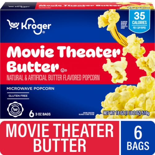 Kroger® Movie Theater Butter Microwave Popcorn