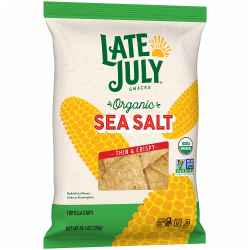 Late July Sea Salt Organic Tortilla Chips, 10.1 Oz Bag