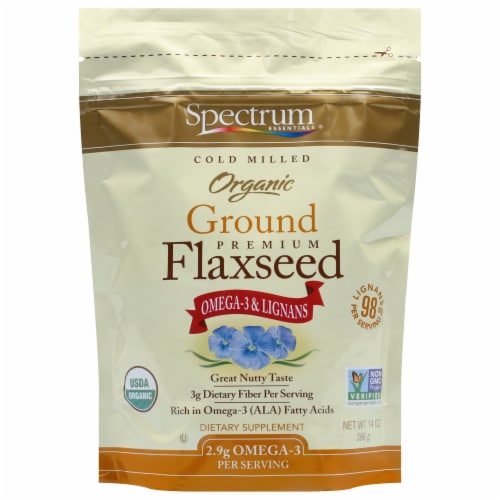 Spectrum Essentials Organic Ground Flaxseed with Omega-3 & Lignans