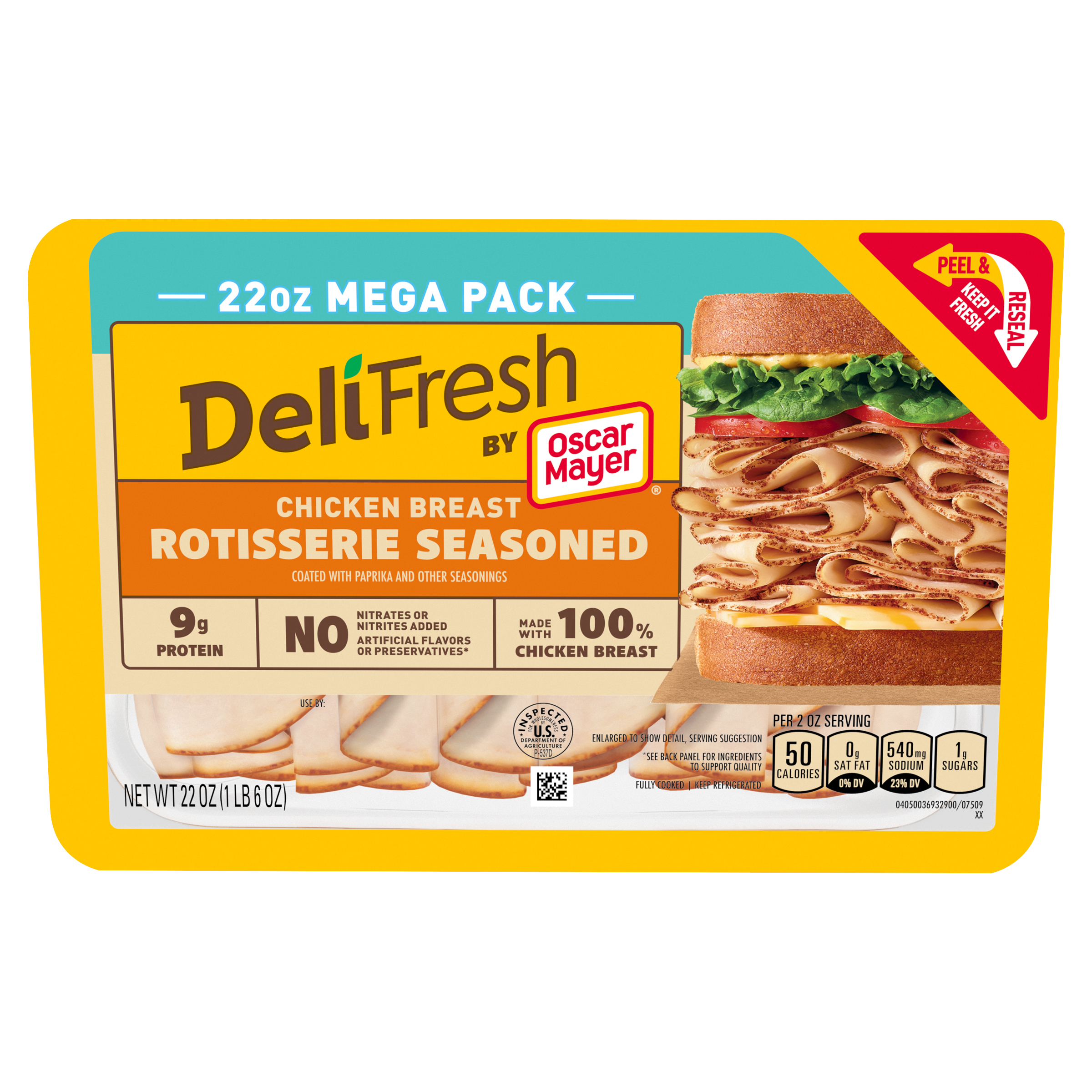 Deli Fresh Rotisserie Seasoned Chicken Breast
