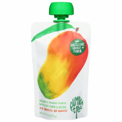 Pumpkin Tree™ Organic Mango Puree With Oat Fiber & Seeds + A Squeeze Of Orange Pouch