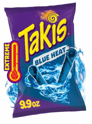 Takis Blue Heat, Hot Chili Pepper Rolled Tortilla Chips