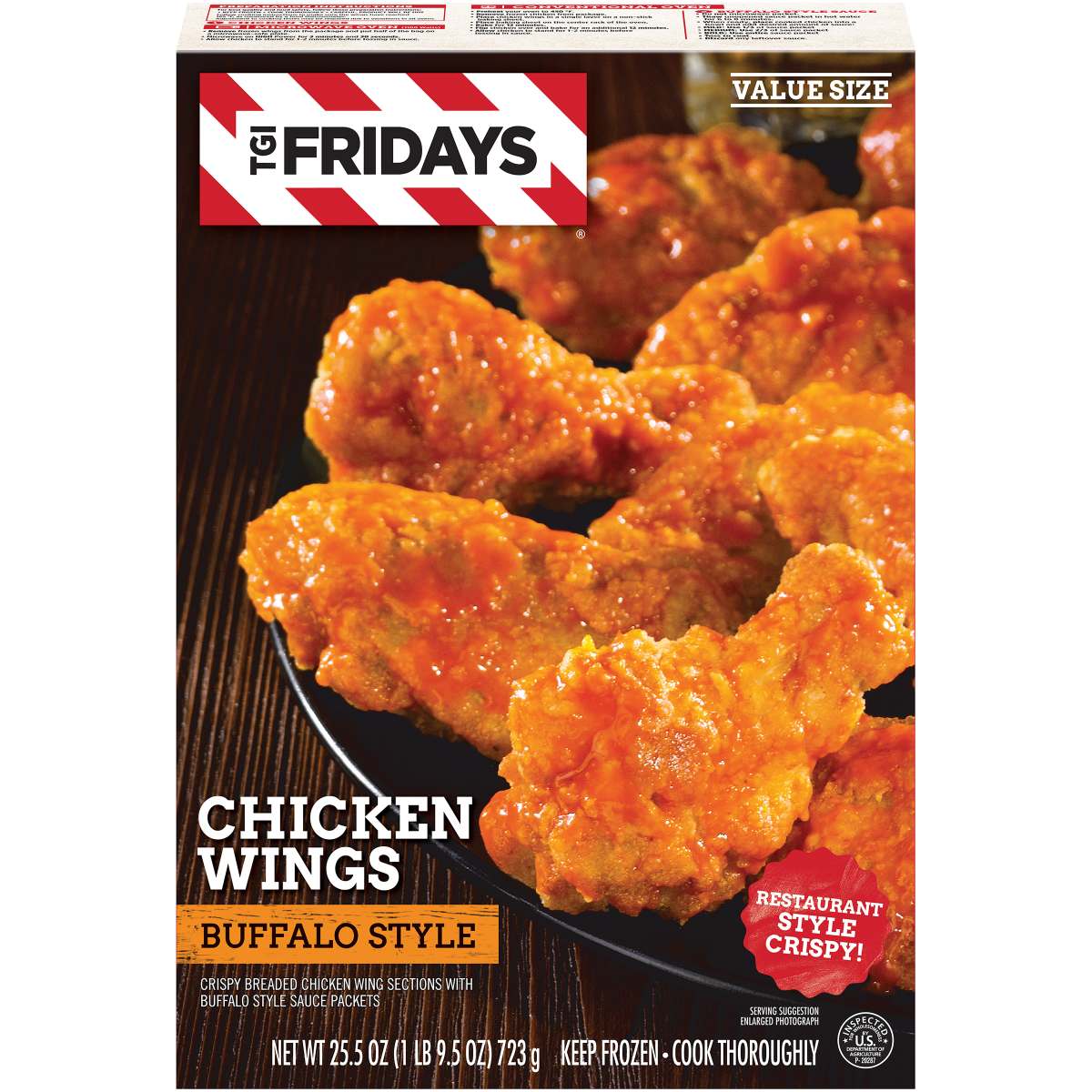 Buffalo Style Chicken Wings Value Size Frozen Snacks