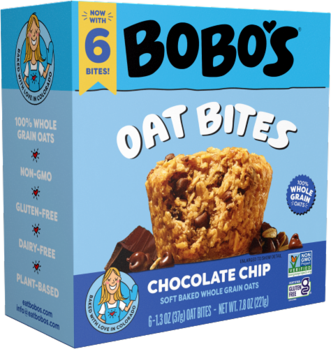 Bobo's Bites - Chocolate Chip , Pack of 6