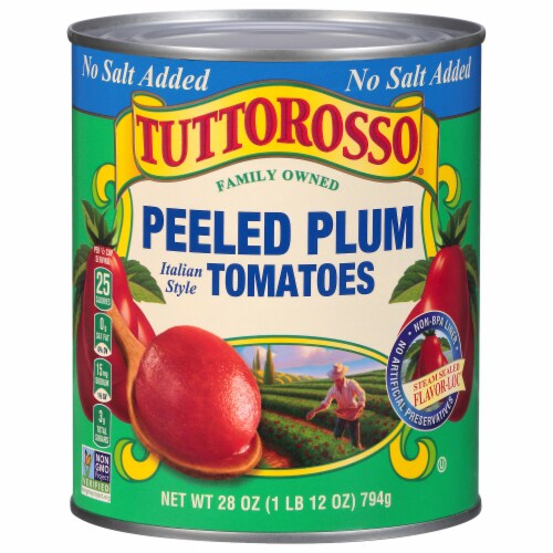 Tuttorosso® Italian Style No Salt Added Whole Peeled Plum Tomatoes