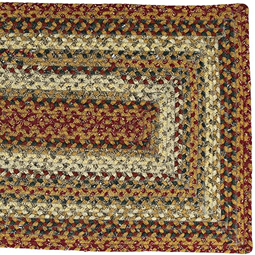 Home Spice House Party Floor Decorative Handcrafted Cotton Braided Rugs Rectangle Pumpkin Pie 3'x5'