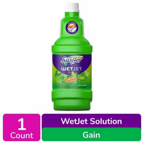 Swiffer Wet Jet Mop Refill Solution Wood Laminate Tile Floor Cleaner Gain