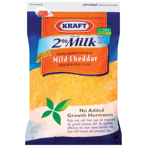 KRAFT FINELY SHREDDED MILD CHEDDAR 8OZ