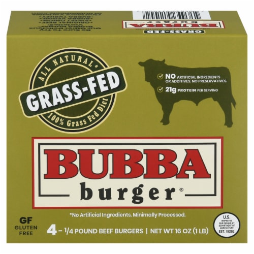 Bubba Burger Gluten Free Grass Fed Beef Burger
