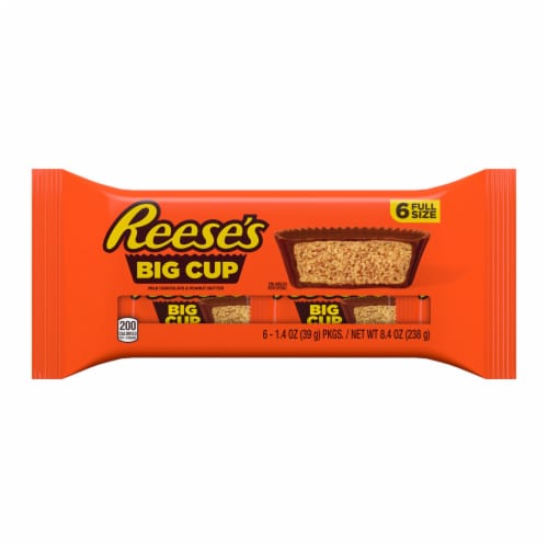 REESE'S Big Cup Milk Chocolate Peanut Butter Cups Candy Packs