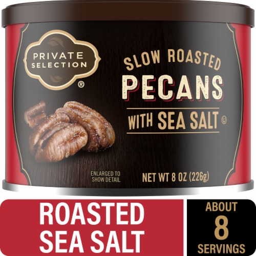 ROASTED AND SALTED PECANS - PRIVATE SELECTION - 8 OZ