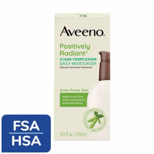 Aveeno Positively Radiant Acne-Fighting Daily Face Moisturizer with Soy & 0.5% Salicylic Acid