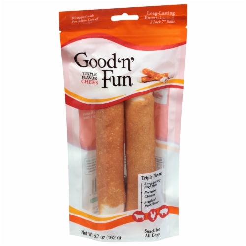 Good 'n' Fun® Triple Flavor Chews Dog Treats