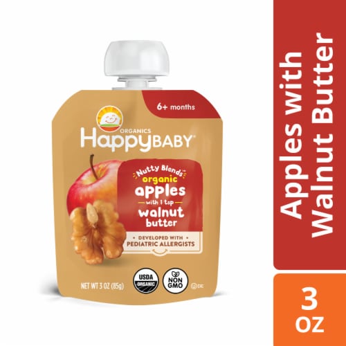 Nutty Blends Stage 2 Organic Apples & Walnut Butter Baby Food Pouch