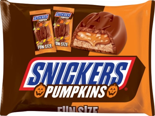 Snickers® Fun Size Pumpkins Shapes Laydown Candy Bag