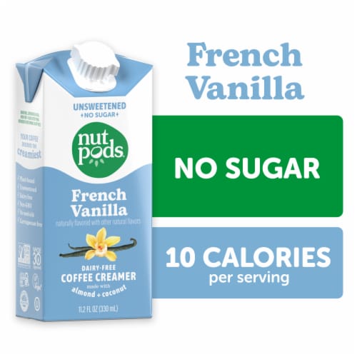 nutpods® Unsweetened French Vanilla Coffee Creamer, Dairy-Free