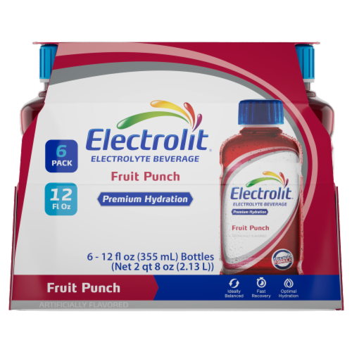 Electrolit Premium Hydration Fruit Punch Sports Drink Beverage