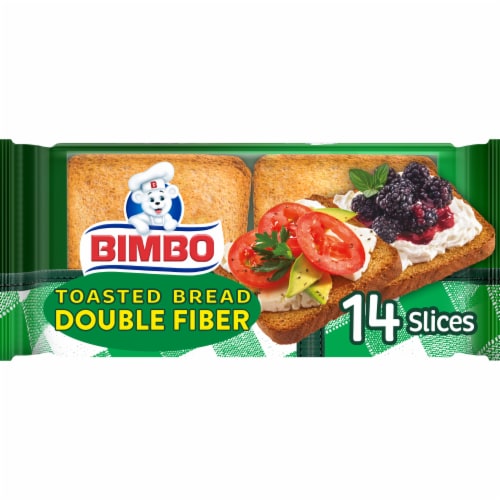Bimbo Pan Tostado Doble Fibra Toasted Bread