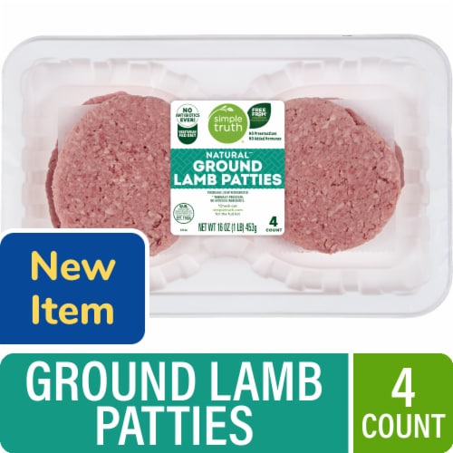 Simple Truth® Natural Ground Lamb Patties