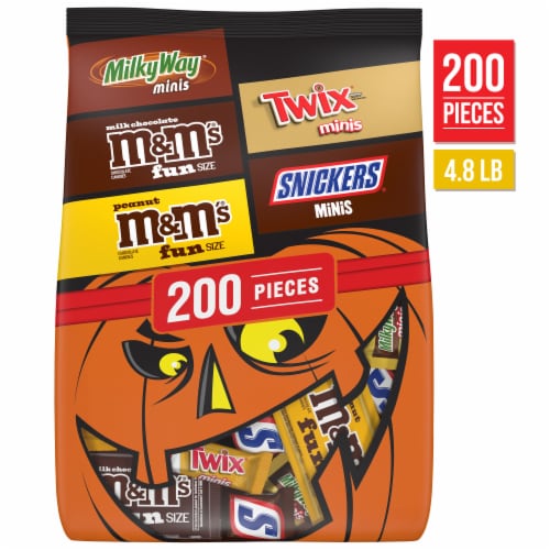 M&M'S Snickers Twix & Milky Way Milk Chocolate Halloween Candy Variety Bulk Bag