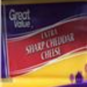 Great Value Extra Sharp Cheddar Cheese 8oz
