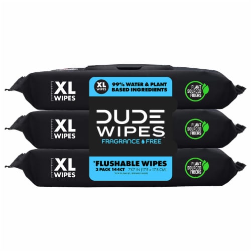 DUDE Wipes® Fragrance Free Adult Flushable Wipes