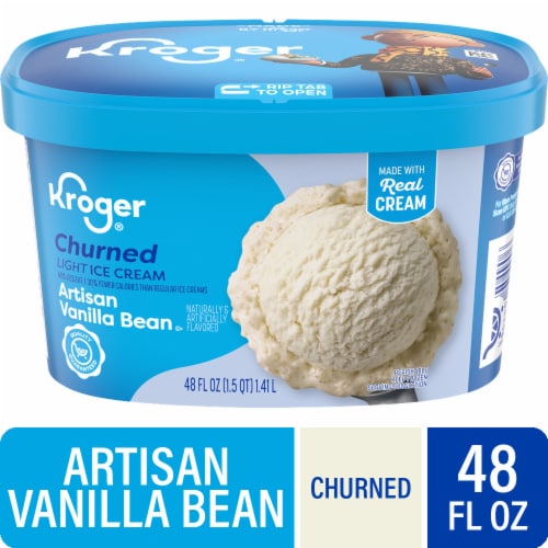 Kroger® Churned Artisan Vanilla Bean Light Ice Cream Tub