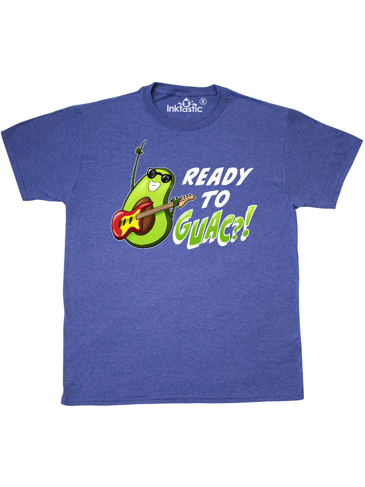 Inktastic Ready to Guac?! with Avocado Playing Guitar Adult T-Shirt Male