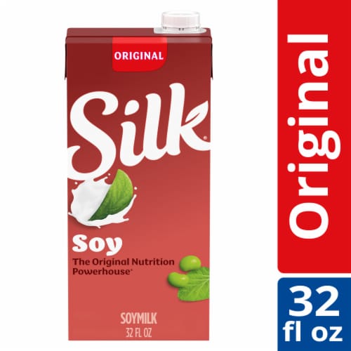 Silk Shelf Stable Dairy Free Vegan Original Soy Milk Quart