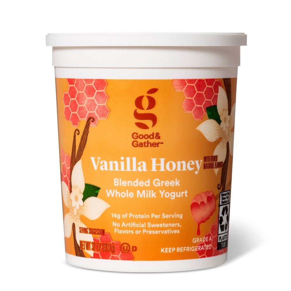 Good & Gather Vanilla Honey Whole Milk Greek Yogur