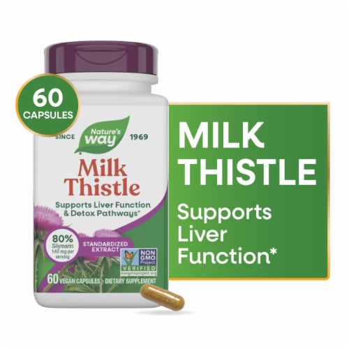 Nature's Way Milk Thistle Supports Liver Function Capsules