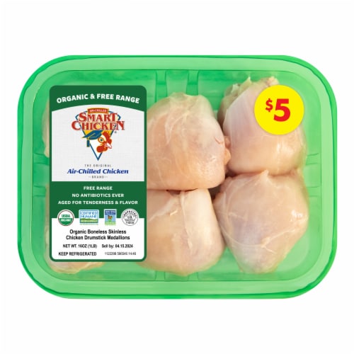 Smart Chicken Organic Boneless Skinless Chicken Drumstick Medallions