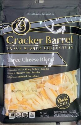 CRACKER BARREL NATURAL CHEESE THREE CHEESE BLEND 8