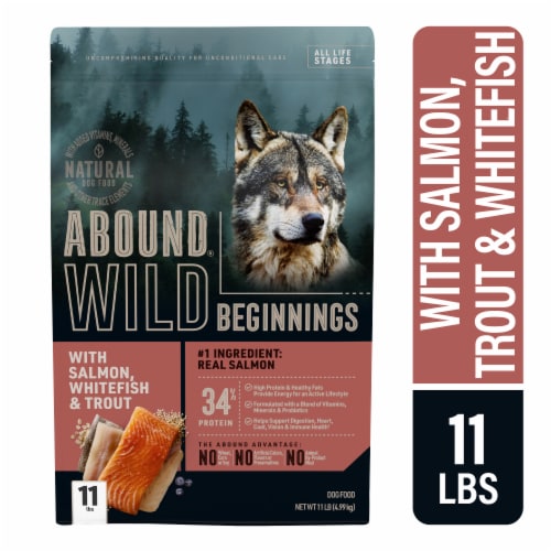 ABOUND® Wild Beginnings All Life Stages Dry Dog Food Salmon Whitefish and Trout