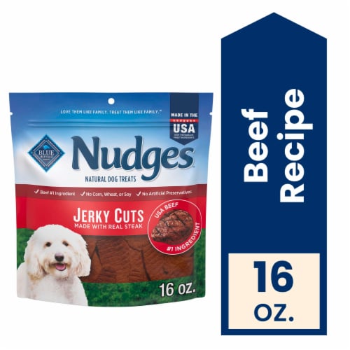 Blue Buffalo Nudges Jerky Cuts Natural Dog Treats Beef