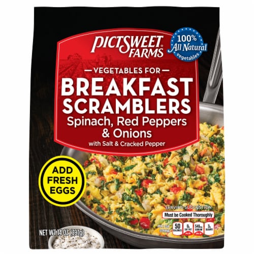 Pictsweet Farms® Vegetables For Breakfast Scramblers Spinach Red Peppers & Onions