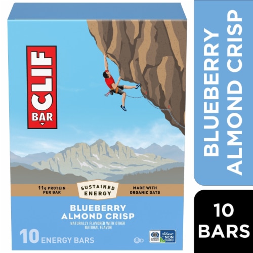 CLIF BAR Blueberry Almond Crisp Energy Protein Bars