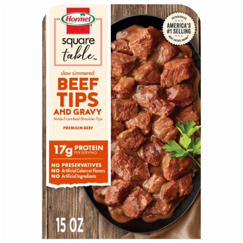 HORMEL Slow Simmered Beef Tips & Gravy Fully Cooked Entree, 15 oz.