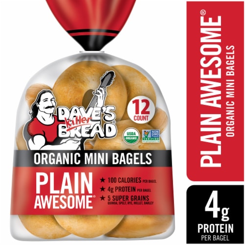Dave's Killer Bread® Plain Awesome® Organic Mini Bagels
