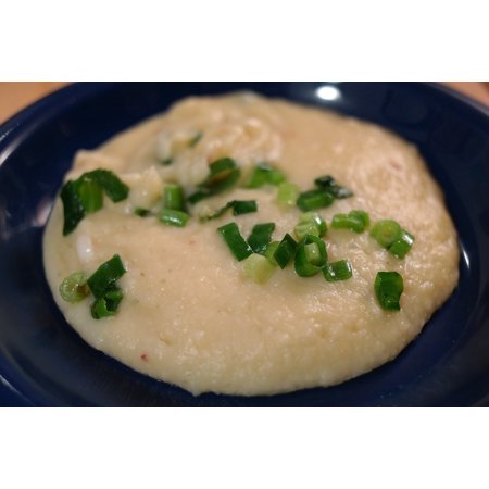 Canvas Print Mashed Potatoes Spring Onions Eat Lunch Potato Soup Stretched Canvas 10 X 14