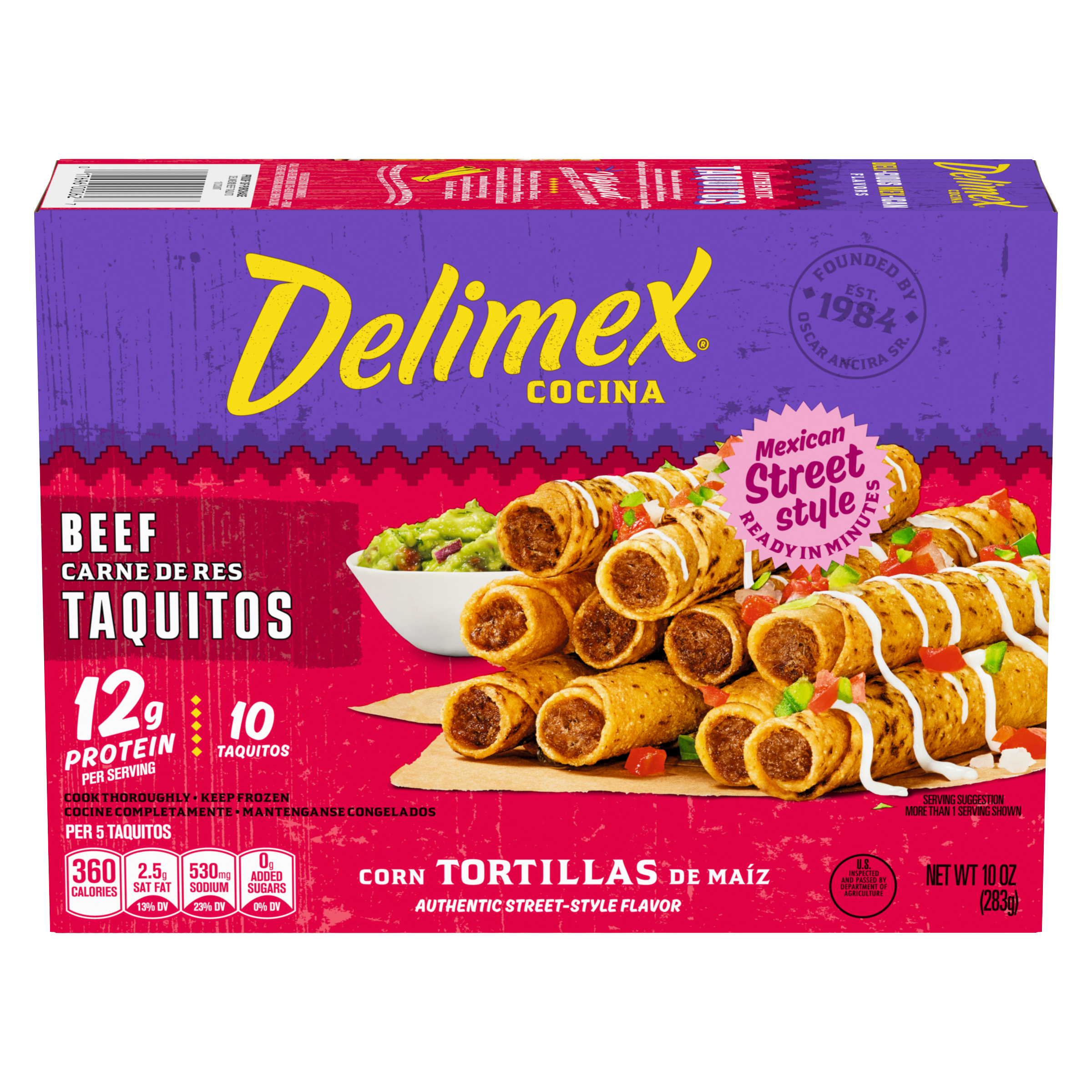 Beef Corn Taquitos Frozen Snacks