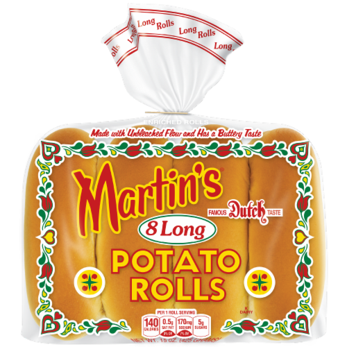 Martin's® Long Potato Rolls Hot Dog Buns