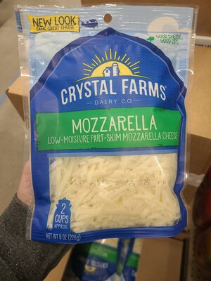 Crystal Farms Shredded Mozzarella Cheese 8 oz